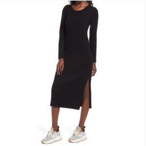 WAYF Dede x Emily Hollie Long Sleeve Sweater Dress